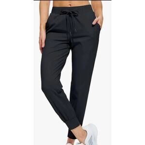 Libin Black 4 Way Stretch Women’s Sz‎ Small Golf Joggers Black Pants Pockets NWT